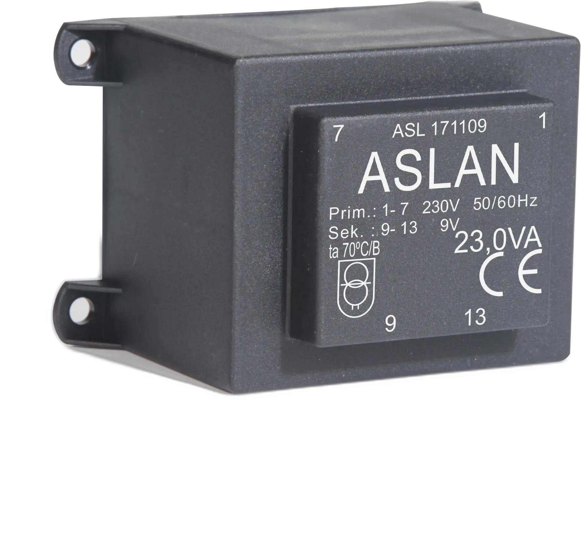 Photograph of an Aslan 23VA-EI54-23-KK EI54 transformer