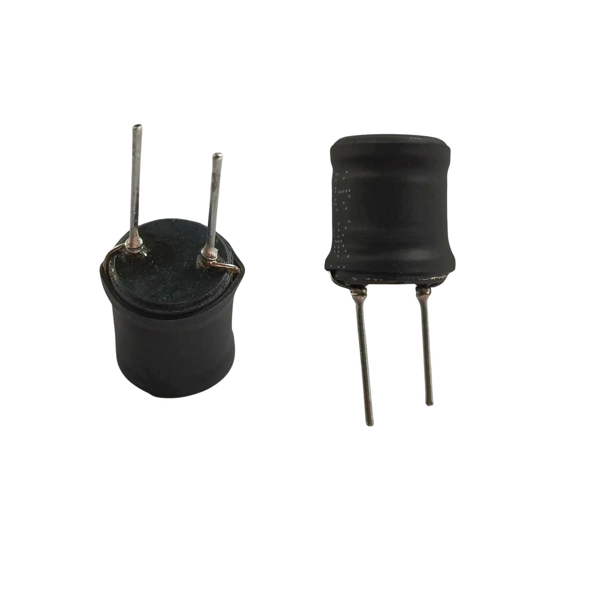 Two through-hole DR chokes wound on ferrite drum cores