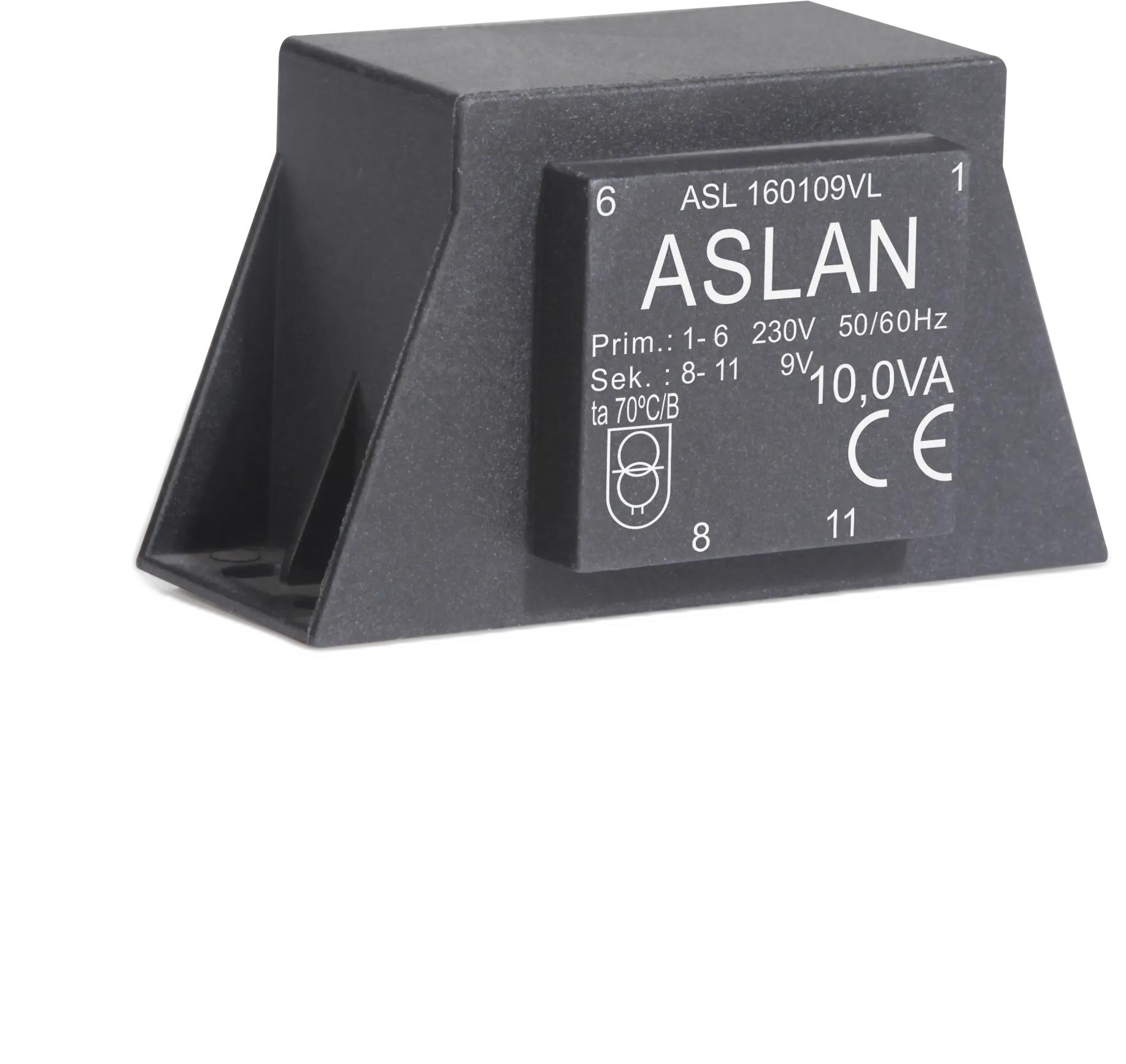 Photograph of an Aslan 10VA-EI48-16.8-VL EI48 transformer