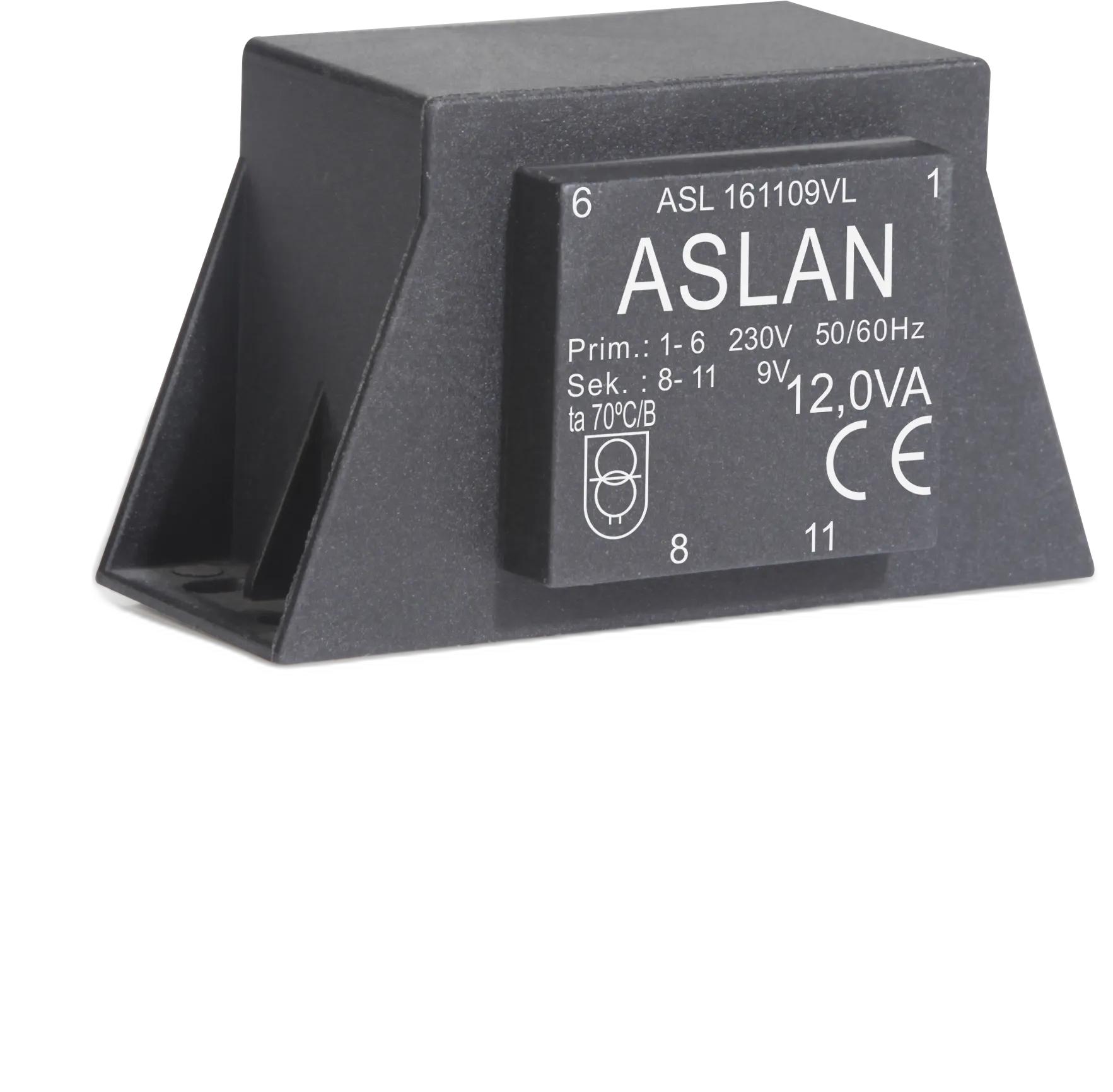 Photograph of an Aslan 12VA-EI48-20.5-VL EI48 transformer