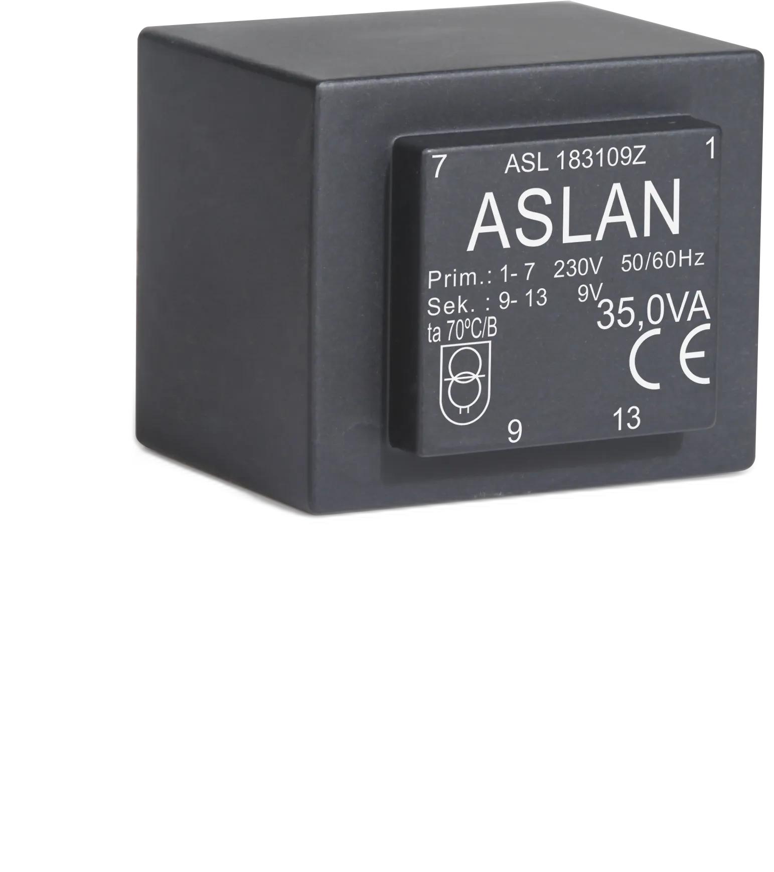 Photograph of an Aslan 35VA-EI60-35 EI60 transformer