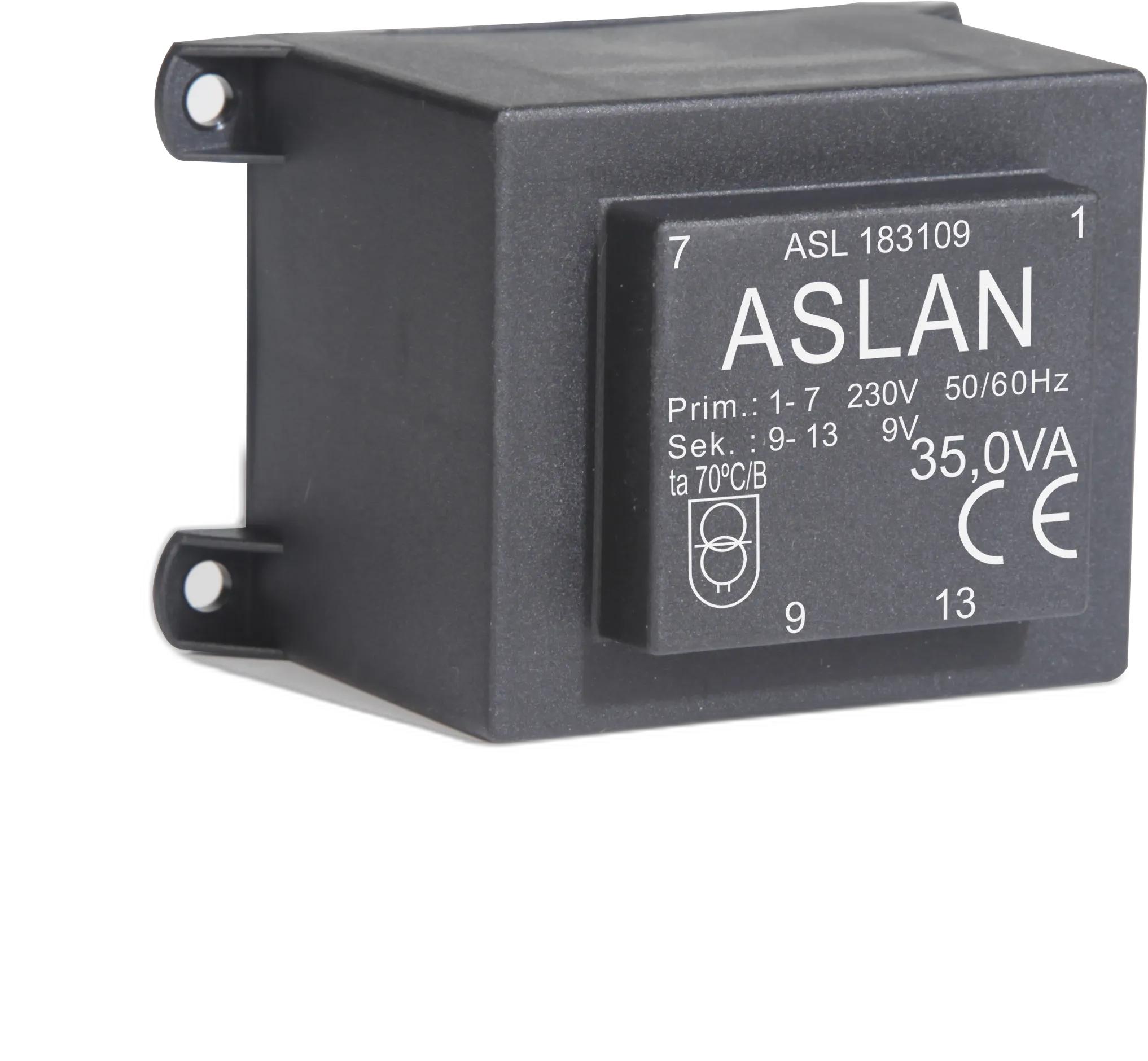 Photograph of an Aslan 35VA-EI60-35-KK EI60 transformer