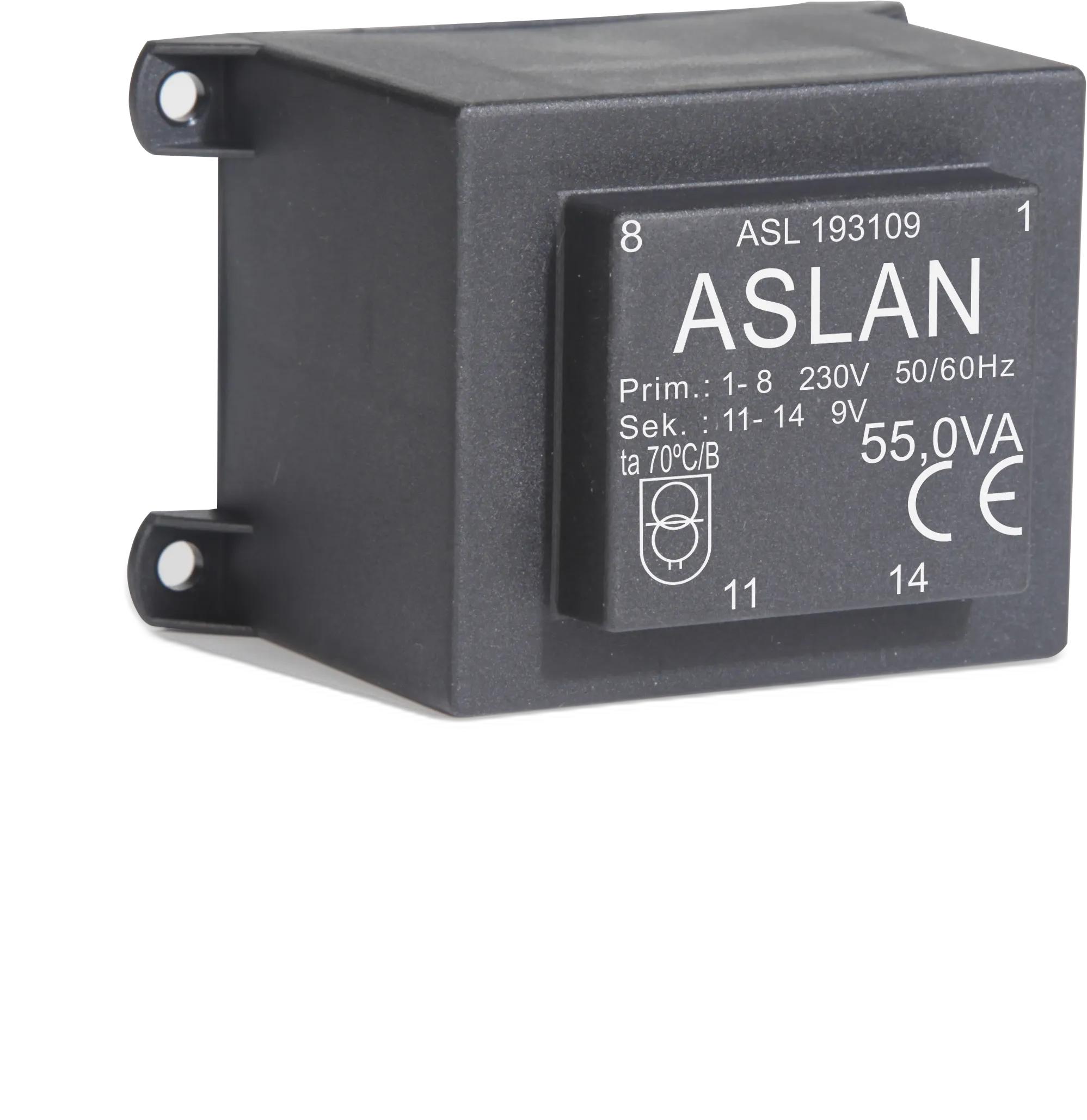 Photograph of an Aslan 55VA-EI66-34.7-KK EI66 transformer