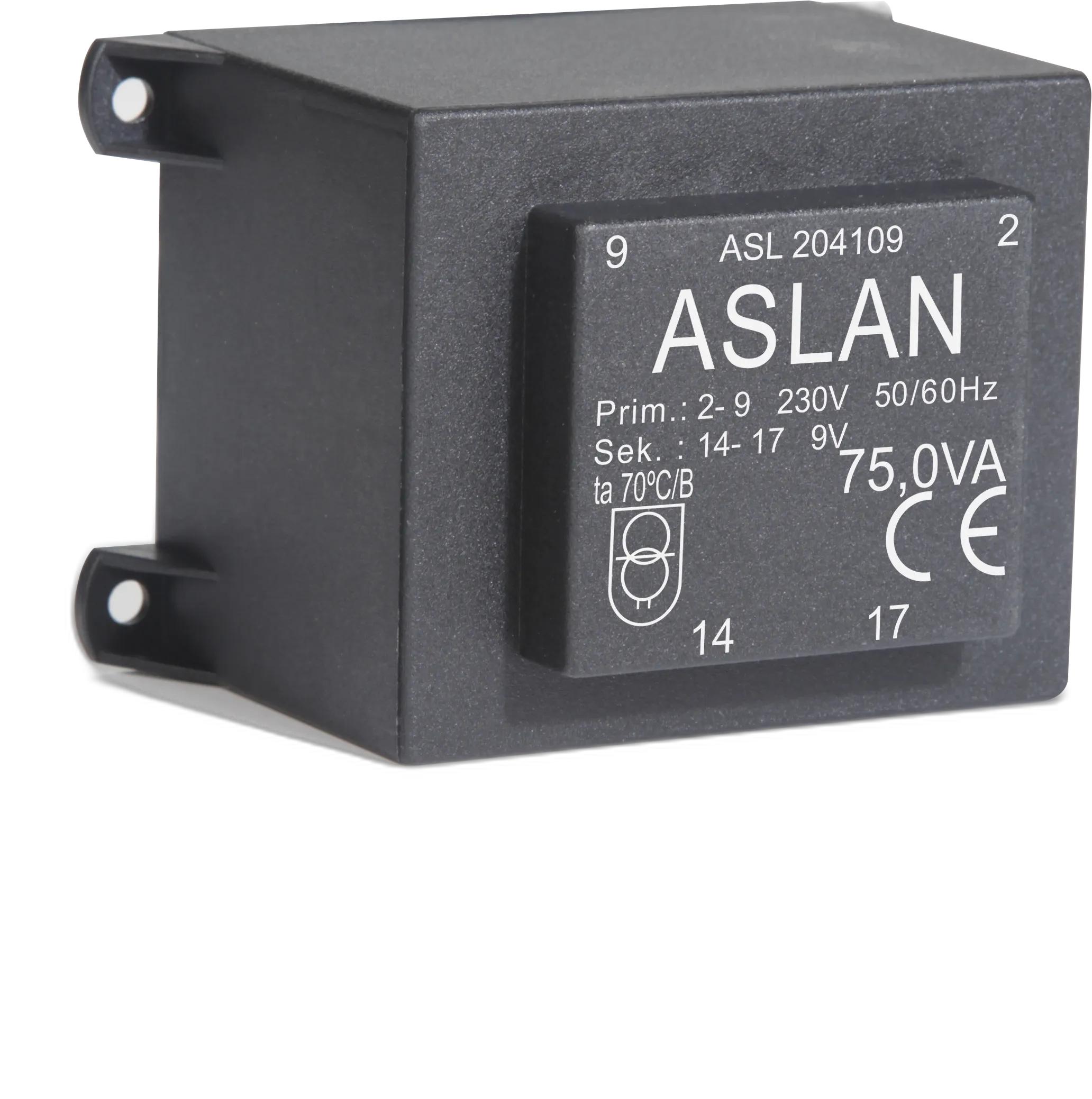 Photograph of an Aslan 75VA-EI84-29.5-KK EI84 transformer